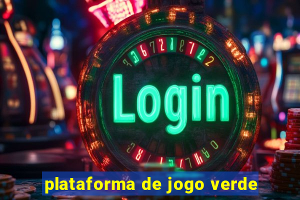 plataforma de jogo verde